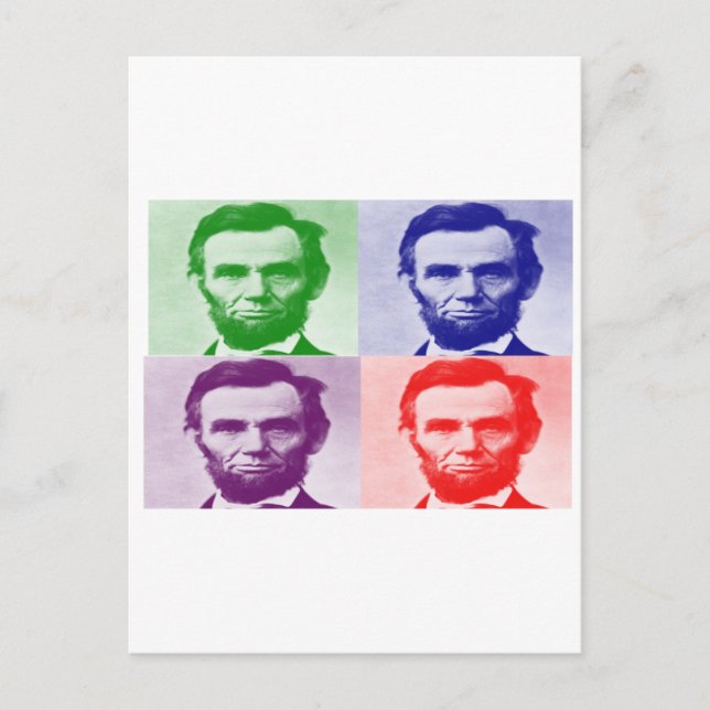 Carte Postale T-shirts et cadeaux Abraham Lincoln (Devant)
