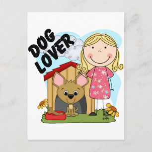 Carte Postale T-shirts et cadeaux Amoureux de les chiens Blond G