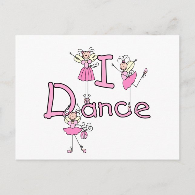 Carte Postale T-shirts et cadeaux Ballerina I Dance (Devant)