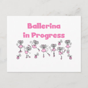 Carte Postale T-shirts et cadeaux Ballerina in Progress