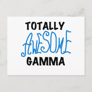 Carte Postale T-shirts et cadeaux bleus gamma totalement