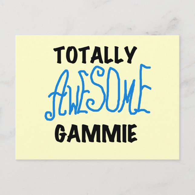 Carte Postale T-shirts et cadeaux bleus totalement (Devant)