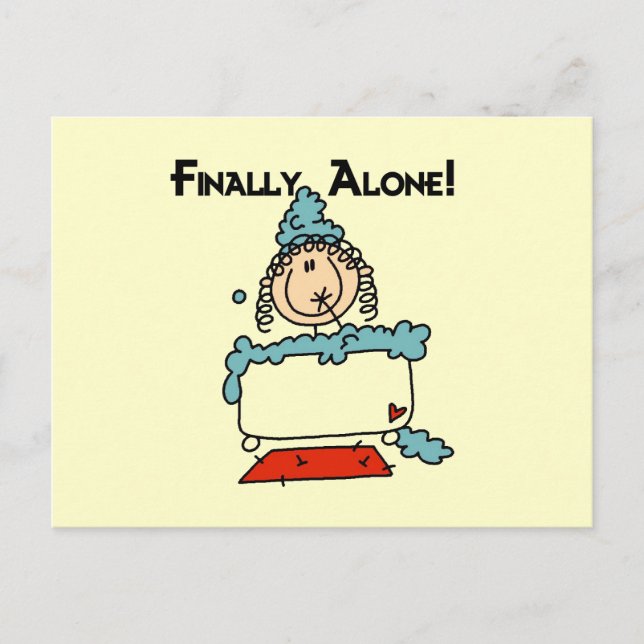 Carte Postale T-shirts et cadeaux de bain en bulle (Devant)