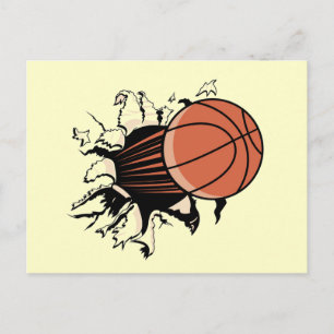 Carte Postale T-shirts et cadeaux de Basketball Burst