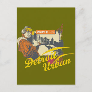 Carte Postale T-shirts et cadeaux de Detroit Urban