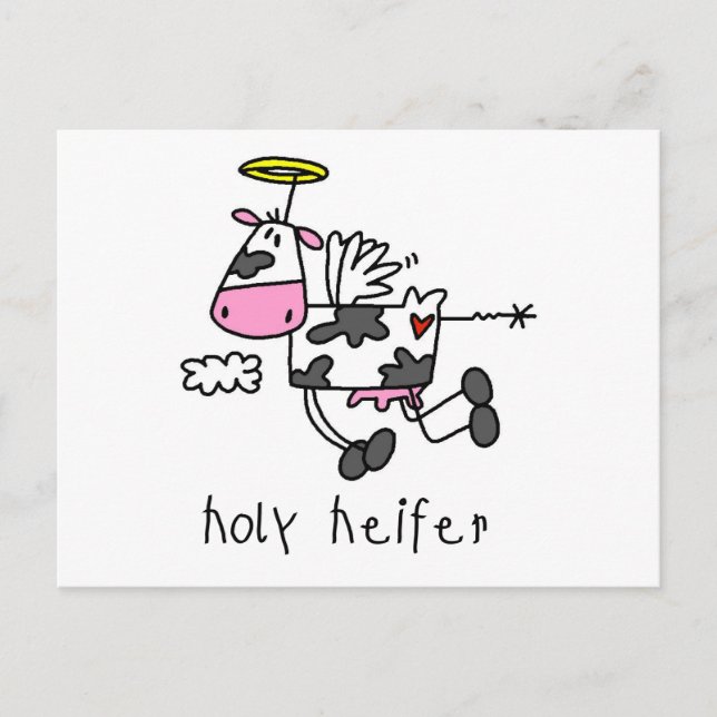 Carte Postale T-shirts et cadeaux de Holy Heifer (Devant)