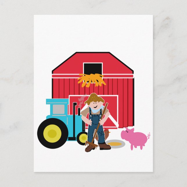 Carte Postale T-shirts et cadeaux de la ferme (Devant)