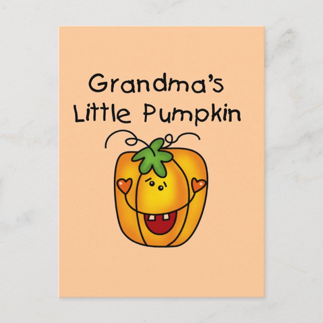 Carte Postale T-shirts et cadeaux de la petite Citrouille de gra (Devant)