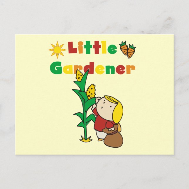 Carte Postale T-shirts et cadeaux de la petite fille Gardener (Devant)