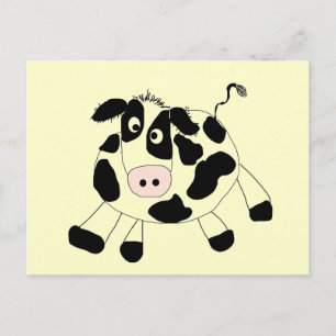 Carte Postale T-shirts et cadeaux de la vache de ferme