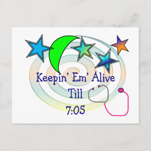 Carte Postale T-shirts et cadeaux de l'infirmière drôle