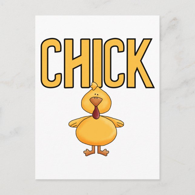Carte Postale T-shirts et cadeaux de poussin (Devant)
