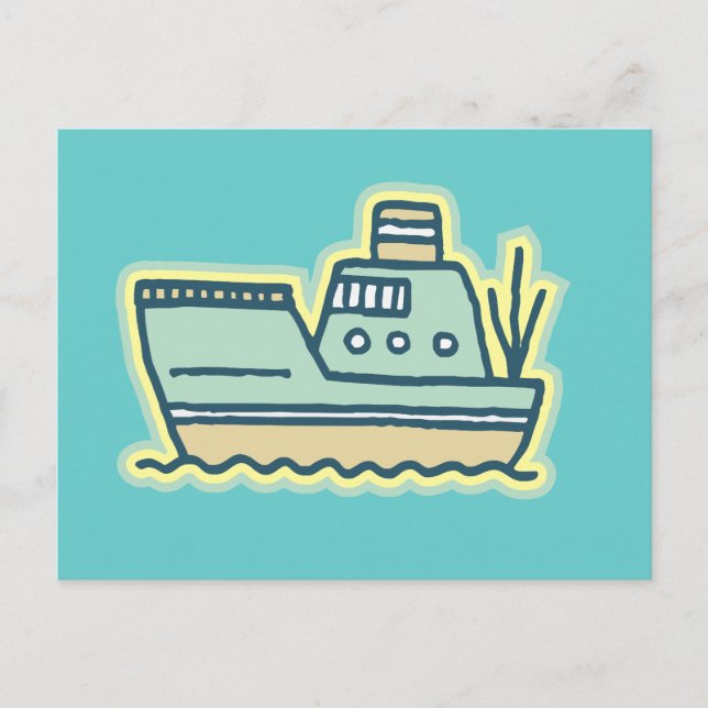 Carte Postale T-shirts et Cadeaux de Remorqueur (Devant)
