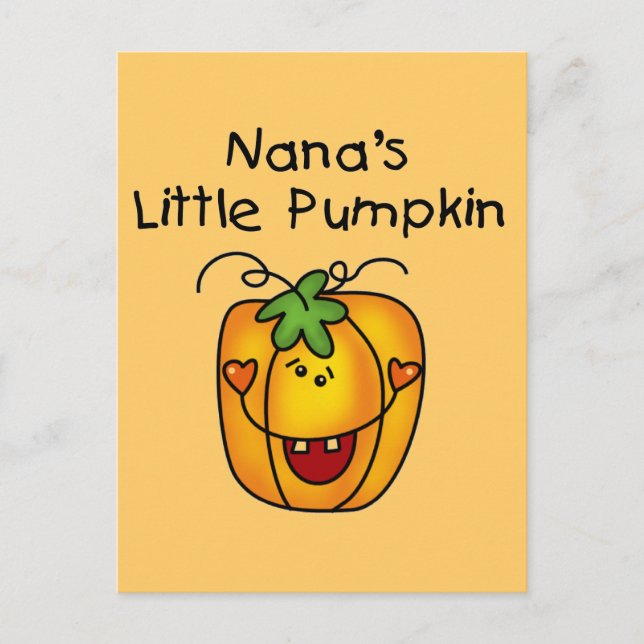 Carte Postale T-shirts et cadeaux d'Halloween Citrouilles de Nan (Devant)