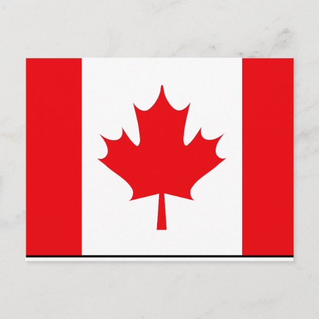 Carte Postale T-shirts et cadeaux du drapeau canadien (Devant)
