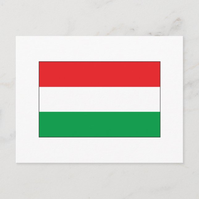 Carte Postale T-shirts et cadeaux du drapeau hongrois (Devant)