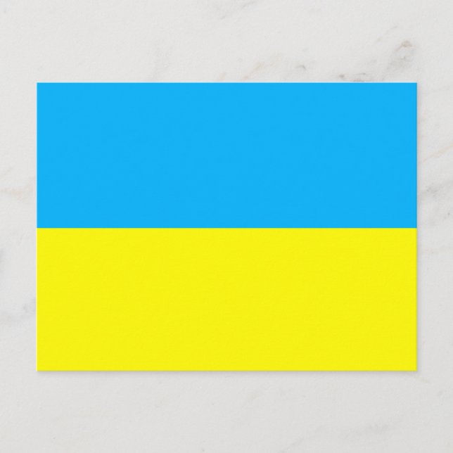Carte Postale T-shirts et cadeaux du drapeau ukrainien (Devant)