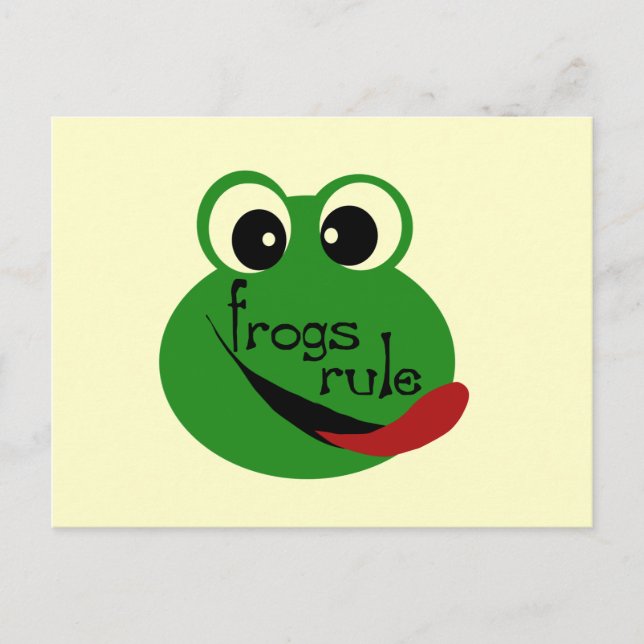Carte Postale T-shirts et cadeaux Frogs Rule (Devant)