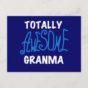 Carte Postale T-shirts et cadeaux Granma Blue absolument géniaux