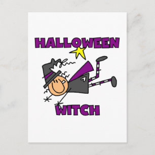 Carte Postale T-shirts et cadeaux Halloween Witch