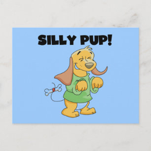 Carte Postale T-shirts et cadeaux idiots de chiot de chemise