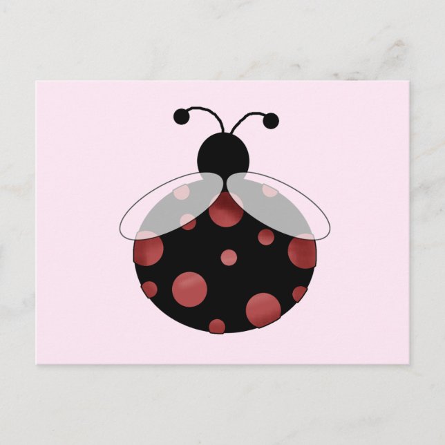 Carte Postale T-shirts et cadeaux Lucky Ladybug (Devant)