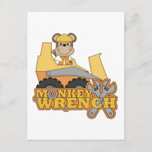Carte Postale T-shirts et cadeaux Monkey Wrench Bulldozer