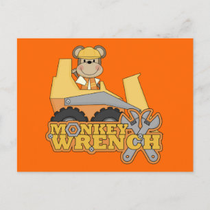 Carte Postale T-shirts et cadeaux Monkey Wrench Bulldozer