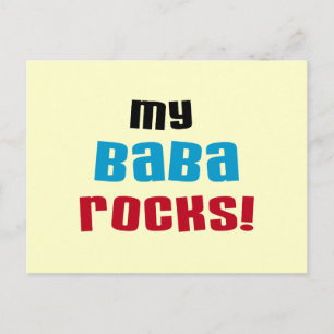 Carte Postale T-shirts et cadeaux My Baba Rocks