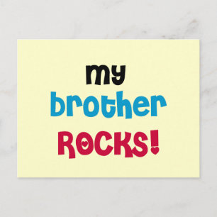 Carte Postale T-shirts et cadeaux My Brother Rocks