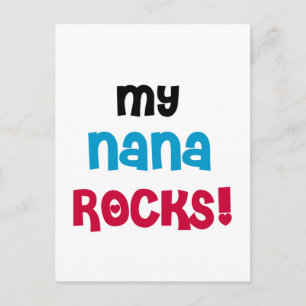 Carte Postale T-shirts et cadeaux My Nana Rocks