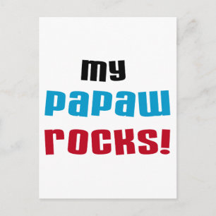 Carte Postale T-shirts et cadeaux My Papaw Rocks