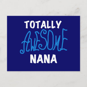 Carte Postale T-shirts et cadeaux Nana Blue totalement géniaux