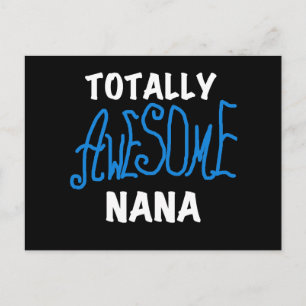 Carte Postale T-shirts et cadeaux Nana Blue totalement géniaux