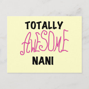 Carte Postale T-shirts et cadeaux Nani roses absolument géniaux