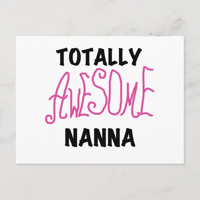 Carte Postale T-shirts et cadeaux Nanna roses absolument géniaux (Devant)