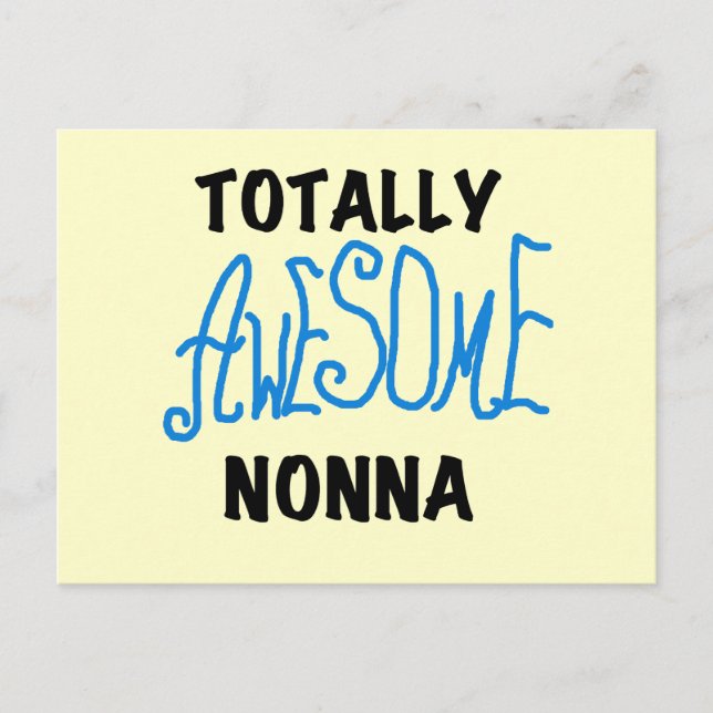 Carte Postale T-shirts et cadeaux Nonna Blue totalement géniaux (Devant)
