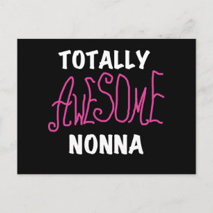 Carte Postale T-shirts et cadeaux Nonna Pink totalement géniaux