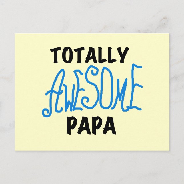 Carte Postale T-shirts et cadeaux Papa absolument géniaux (Devant)