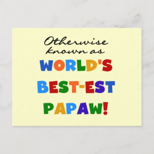Carte Postale T-shirts et Cadeaux Papaw les Mieux Connus