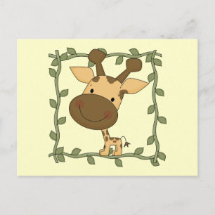 Carte Postale T-shirts et cadeaux pour bébé Giraffe