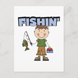Carte Postale T-shirts et Cadeaux pour Garçon Pêcheur