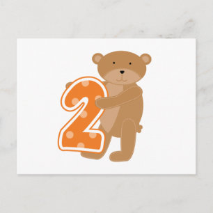 Carte Postale T-shirts et cadeaux pour le 2e anniversaire de l'o
