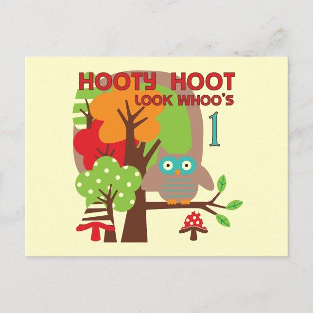 Carte Postale T-shirts et cadeaux pour le premier anniversaire d (Devant)