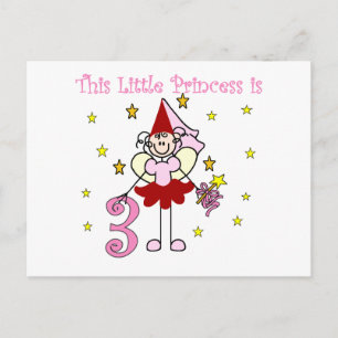 Carte Postale T-shirts et Cadeaux pour les 3 ans de la Princesse