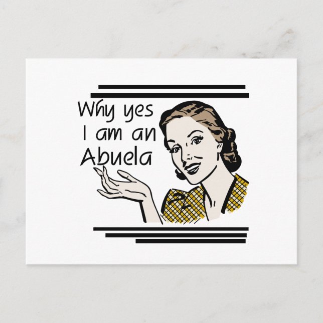 Carte Postale T-shirts et cadeaux Retro Abuela (Devant)