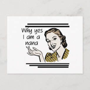 Carte Postale T-shirts et cadeaux Retro Nana
