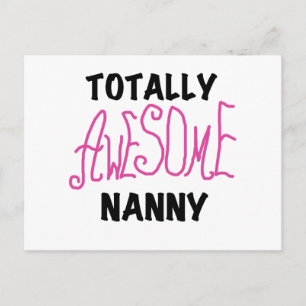 Carte Postale T-shirts et cadeaux rose Nanny absolument géniaux