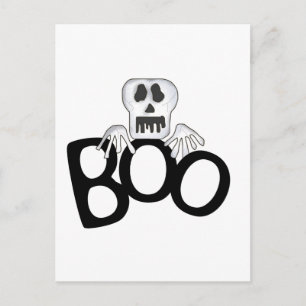 Carte Postale T-shirts et cadeaux Skeleton Boo