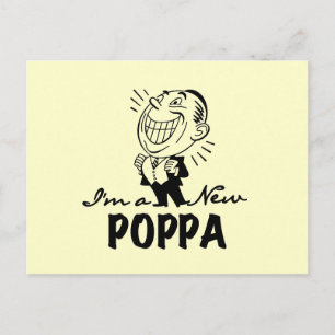 Carte Postale T-shirts et cadeaux Smiling New Poppa